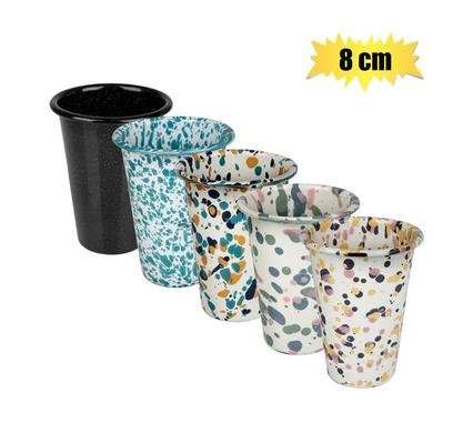 Tumbler enamel 8cm tall