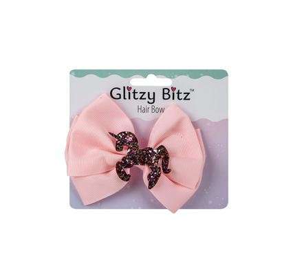 Hair bow unicorn design
