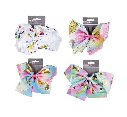 Hair bow oversize asstd