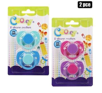Cooey soother/pacifier silicone 2pce