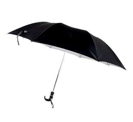 Umbrella gents foldup blk 1.14m dia