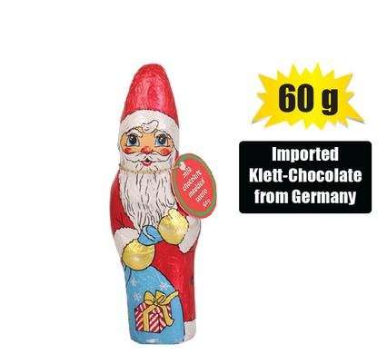 Xms confec choc kl foil milk santa 60g t