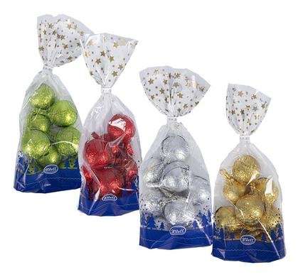 Xmas confec choc kl bauble bag 100g