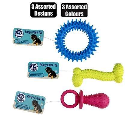 Pet toy puppy chews tpr assorted/Priced per Toy