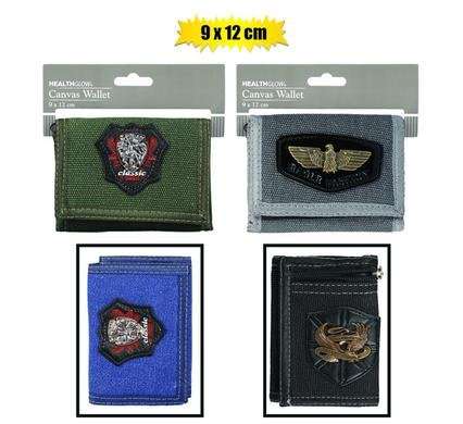 Wallet canvas asstd 9x12cm