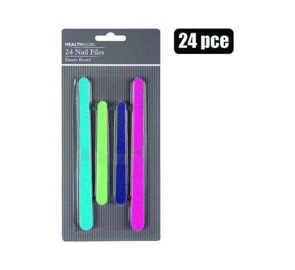 Nail file emery board 24pce blister