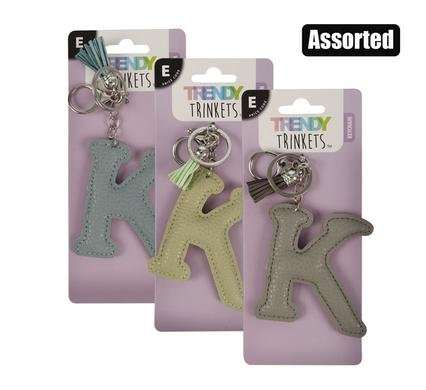 Keychain alpha faux-leather k
