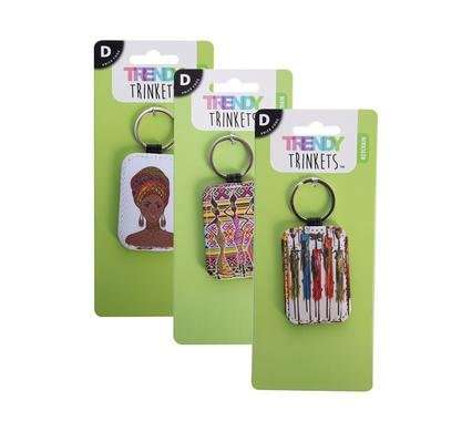 Keychain african asstd design