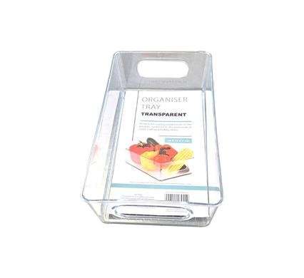 Organiser tray clear 26x9x15cm