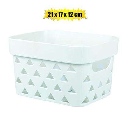 Basket pl triangle pattern 21x17x12