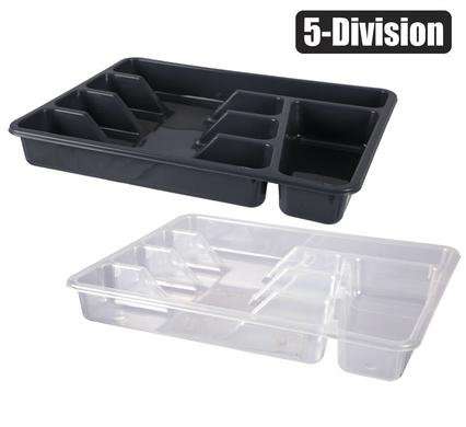 Cutlery tray pl 5-divisions 33x26x4cm