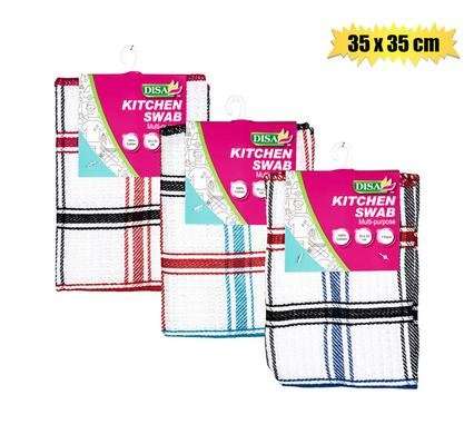Swab cotton waffle 35x35cm
