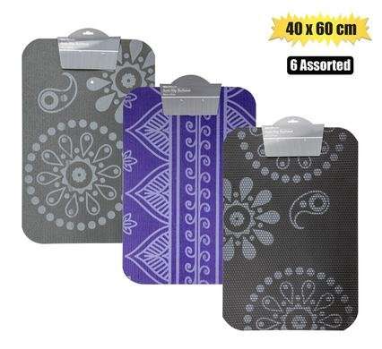 Bathmat anti-slip asstd 40x60cm
