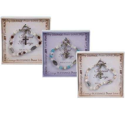 Orn trinket bracelet blessing asst
