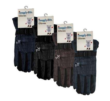 Gloves adult lined plain asstd