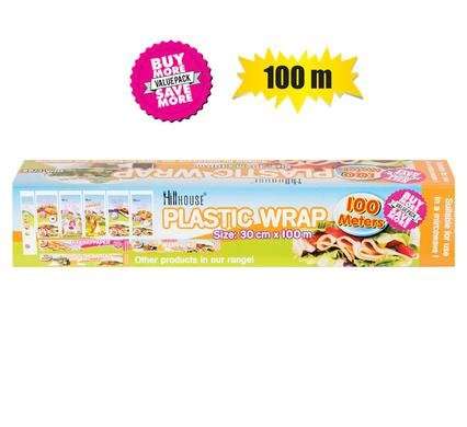 Disposable roll plastic wrap 30cmx100m