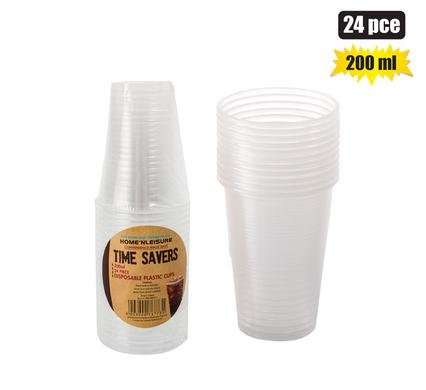 Picnic cups pl 24pce disposable 200ml  Cup