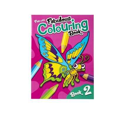 Book colouring fun with fabulous 2
