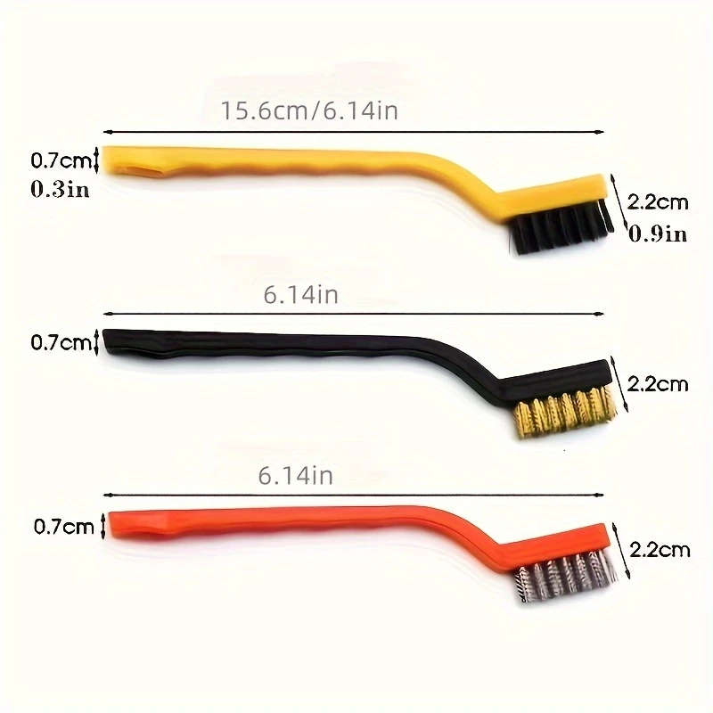 Wire-brush set mini 3 Piece small blister