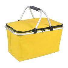Picnic Cooler Bag/Large/Collapsible with Folding Handles 46x28x22cm