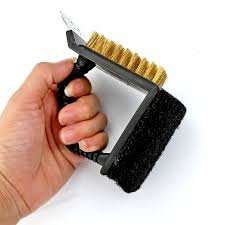 Braai Grid / Brush Cleaner/Wire Brush/ Angled/ Nylon/3 in one.