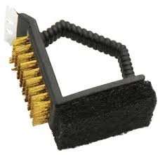 Braai Grid / Brush Cleaner/Wire Brush/ Angled/ Nylon/3 in one.