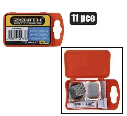 Cycle repair-kit 11 Piece plastic-box zenith