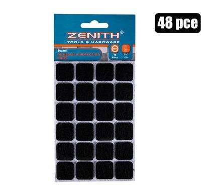 Protection-pads blk adh 2x2cm 48 Piece