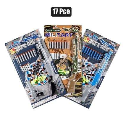 Gun rifle suction dart set 17 Piece, 62x32cm