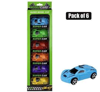VEHICLE RACER PULLBACK PACK OF 6
