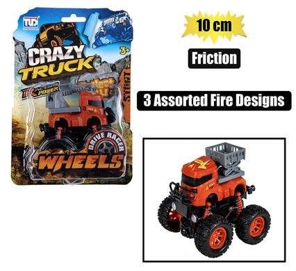 VEHICLE JEEP MONSTER FIRE FRICTION 10cm