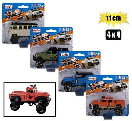 Maisto dinky 4x4 rebels assorted