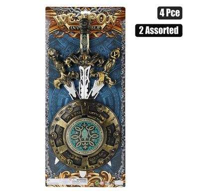 Boys playset sword shield 4 Piece