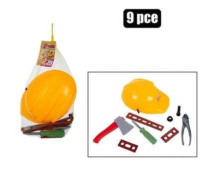 Construction Helmet & Tool Set, 9-piece