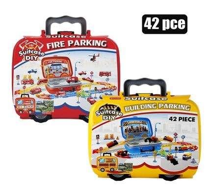 Boys playset parking fire/construct 42 Piece
