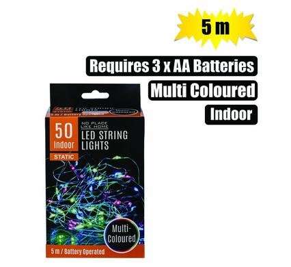 Light fairy led-50x col 5m battery operated