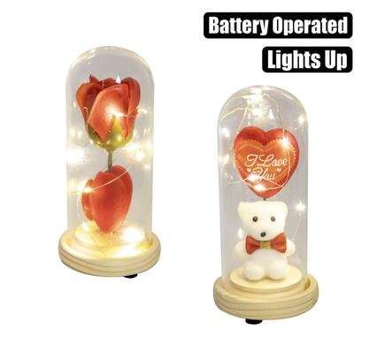 ORN OCCASION LOVE FOREVER DOME ASSORTED