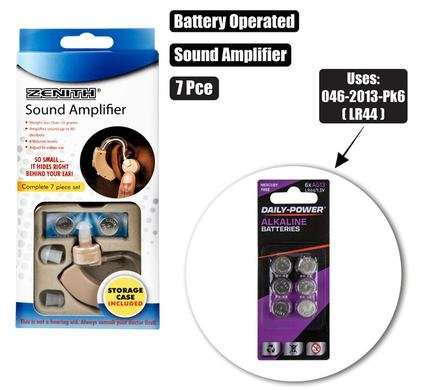 Sound amplification device 7-pce battery operated