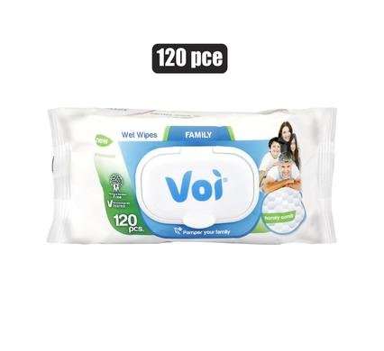 VOI WET-WIPES 120 Piece 16x19cm FAMILY