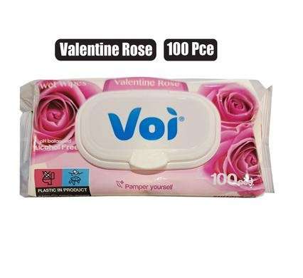 VOI WET-WIPES 100 Piece VALENTINE ROSE