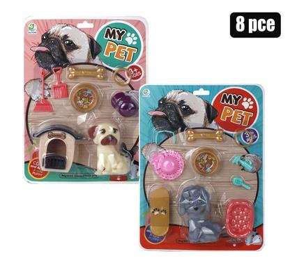 Playset pet with acc 8 Piece 22x30cm