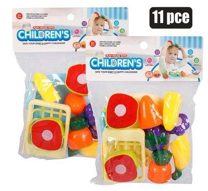 Playset food cutting set 11 Piece 29x16cm