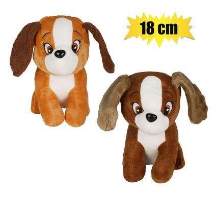 Plush dog animated assorted 18cm