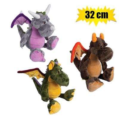 Plush dragon assorted diaz 32cm