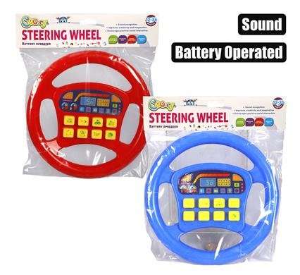 Baby toy edu steering wheel battery operated