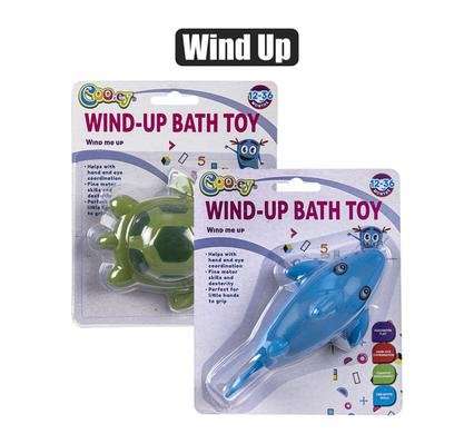Baby bath bud vinyl wind up toy