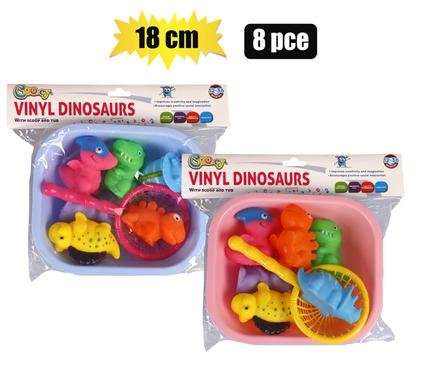 Baby bath tub w/scoop vinyl set 8 Piece 18cm