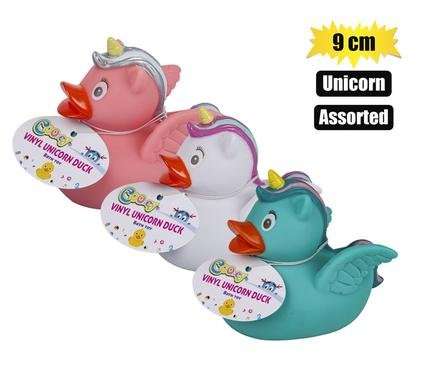 Vinyl Themed Duck 9cm, Unicorn