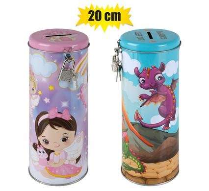 Money-bank tin assorted 20.5x7.5cm