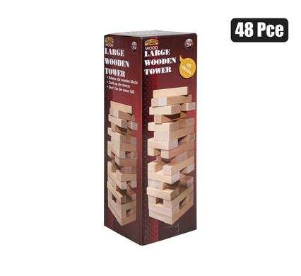 Wooden Tower Game, 48-piece